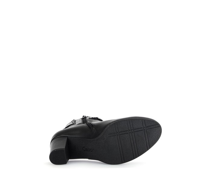 Gabor Plateau Stiefelette Schwarz - Glattleder