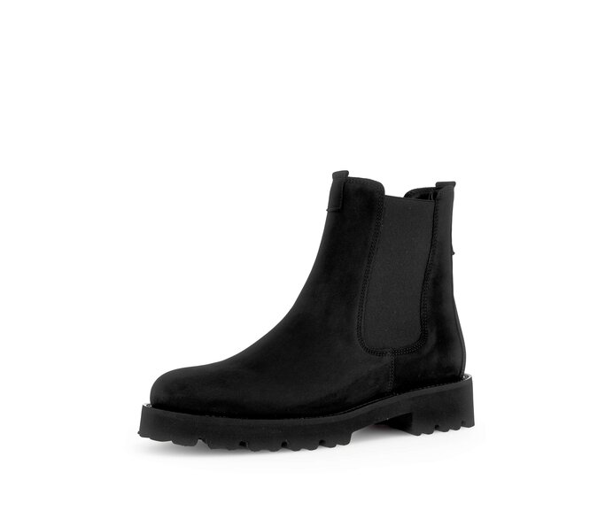 Gabor Chelsea Boot Schwarz - Rauleder