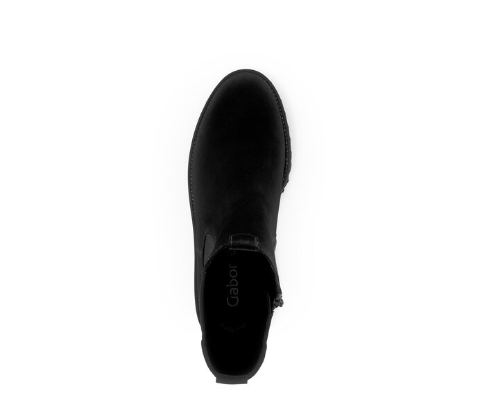 Gabor Chelsea Boot Schwarz - Rauleder