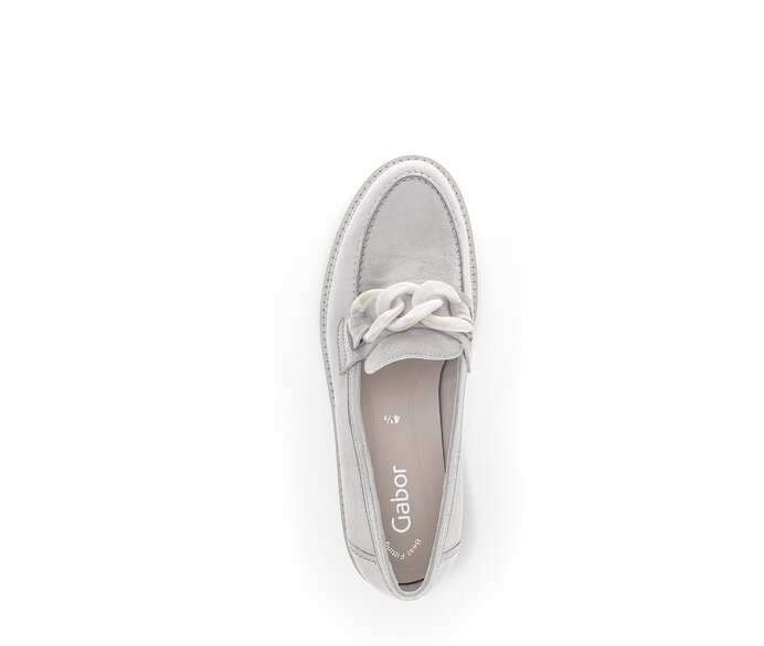 Gabor Loafer Grau - Rauleder