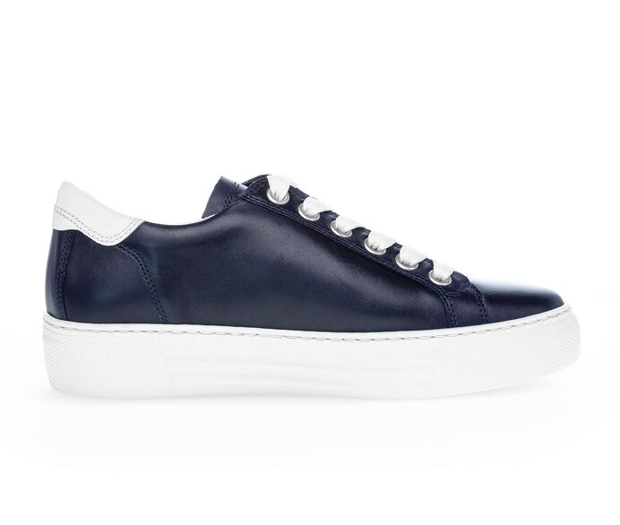 Gabor Sneaker Low Blau - Glattleder