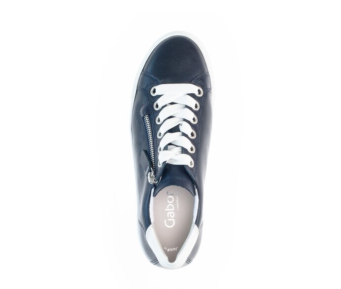 Gabor Sneaker Low Blau - Glattleder