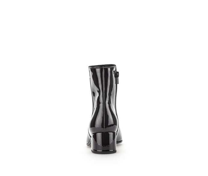 Gabor Elegante Stiefelette Schwarz - Lackleder