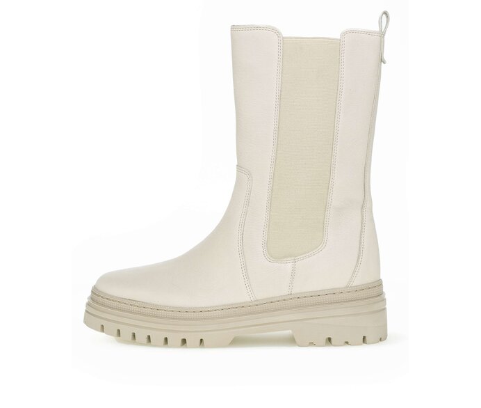 Gabor Chelsea Boot Beige - Glattleder