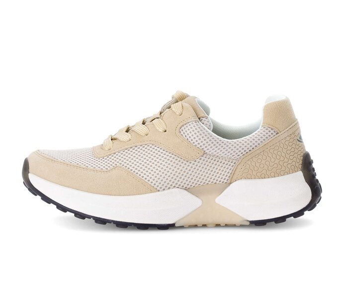 Gabor Sneaker Low Beige - Materialmix Leder/Lederimitat