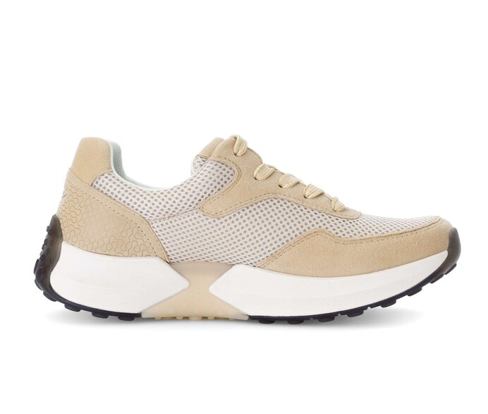Gabor Sneaker Low Beige - Materialmix Leder/Lederimitat