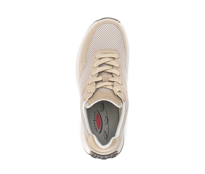 Gabor Sneaker Low Beige - Materialmix Leder/Lederimitat