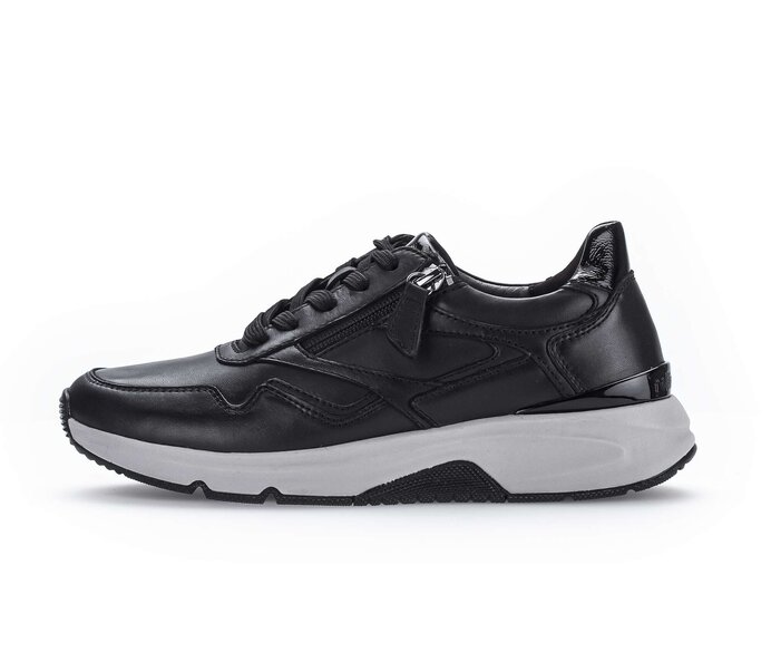 Gabor Sneaker Low Schwarz - Glattleder