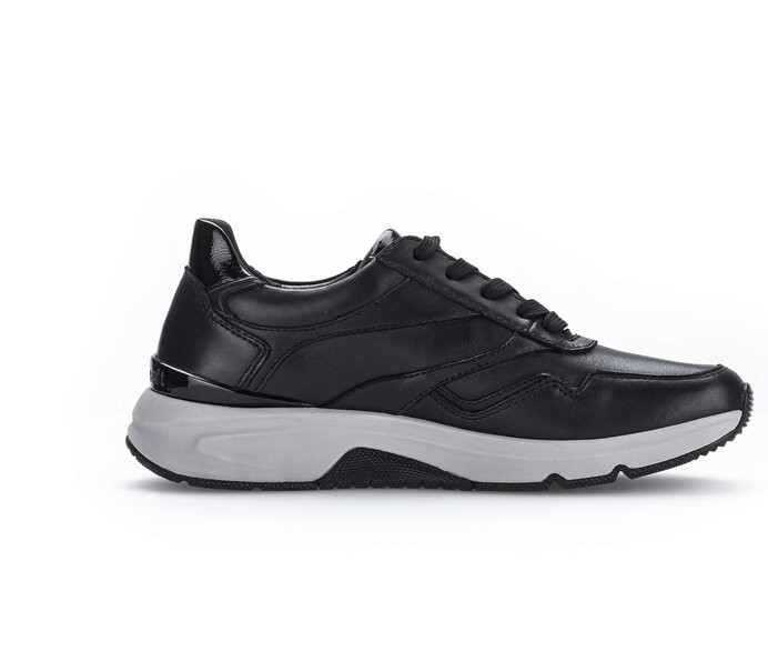 Gabor Sneaker Low Schwarz - Glattleder