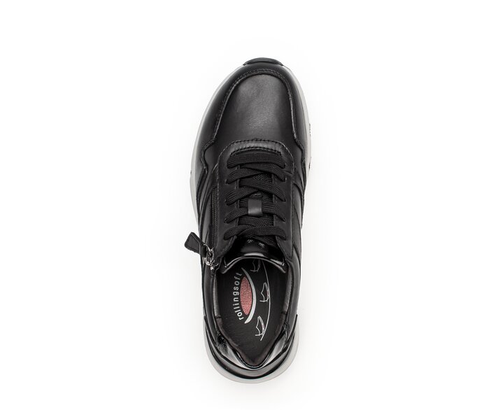Gabor Sneaker Low Schwarz - Glattleder