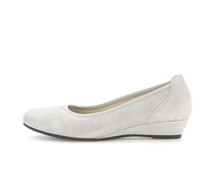 Gabor Keilpumps Grau - Rauleder