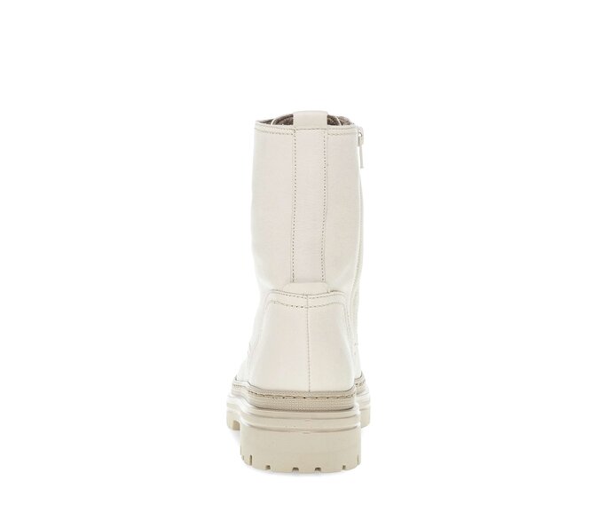 Gabor Schnürstiefelette Beige - Glattleder