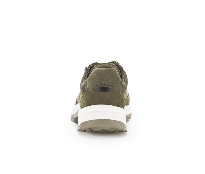 Gabor Rollingsoft Sneaker Low Grün - Materialmix Leder/Textil