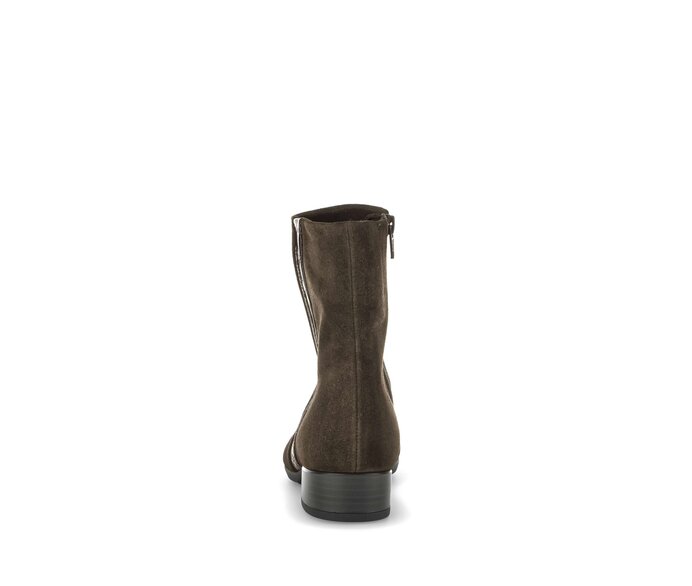 Gabor Sportliche Stiefelette Braun - Materialmix Leder