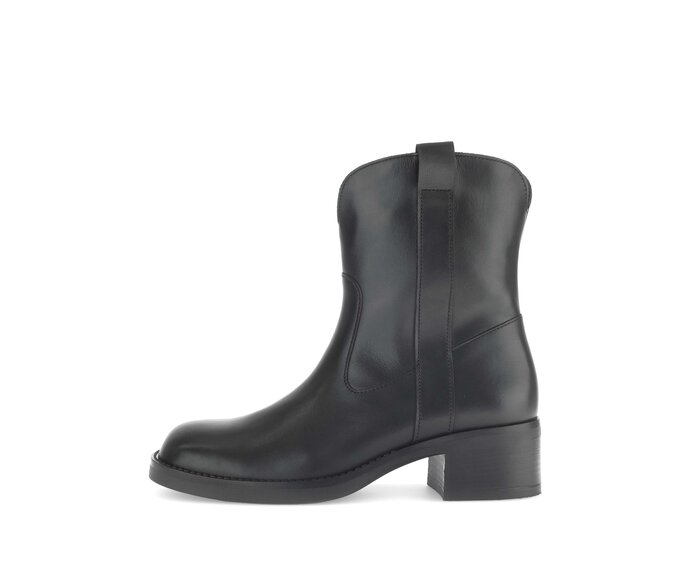 Gabor Cowboy Boots Schwarz - Glattleder
