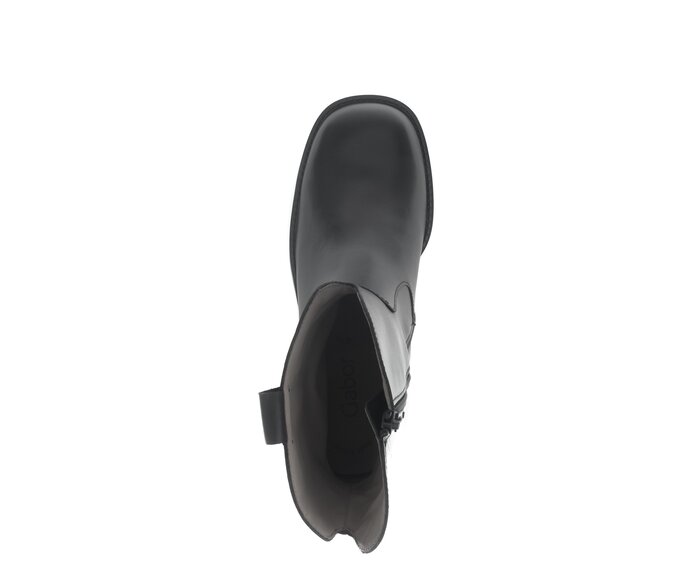 Gabor Cowboy Boots Schwarz - Glattleder