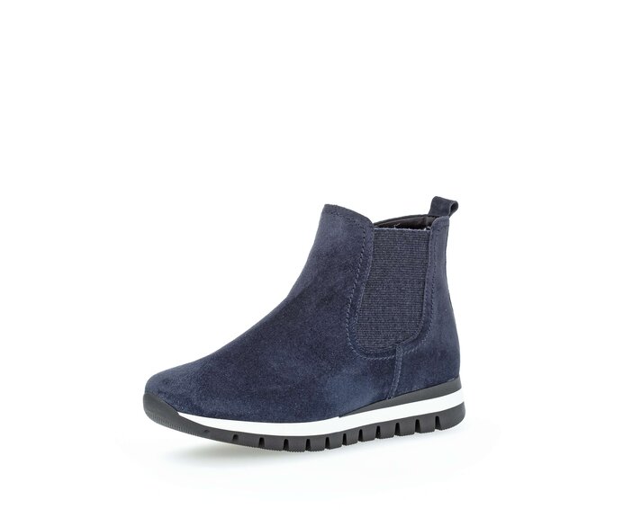 Gabor Chelsea Boot Blau - Rauleder