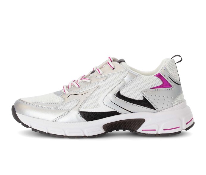 Gabor Sneaker Low Silber - Materialmix Leder/Lederimitat