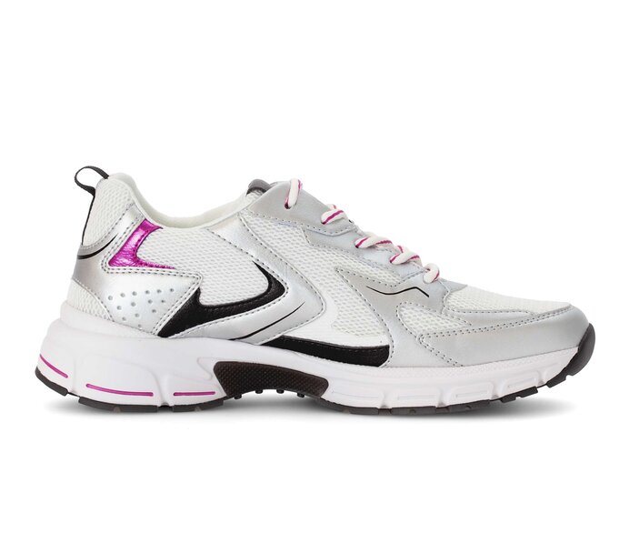 Gabor Sneaker Low Silber - Materialmix Leder/Lederimitat