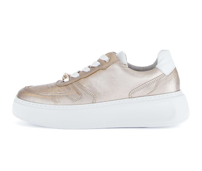 Gabor Sneaker Low Gold - Materialmix Leder