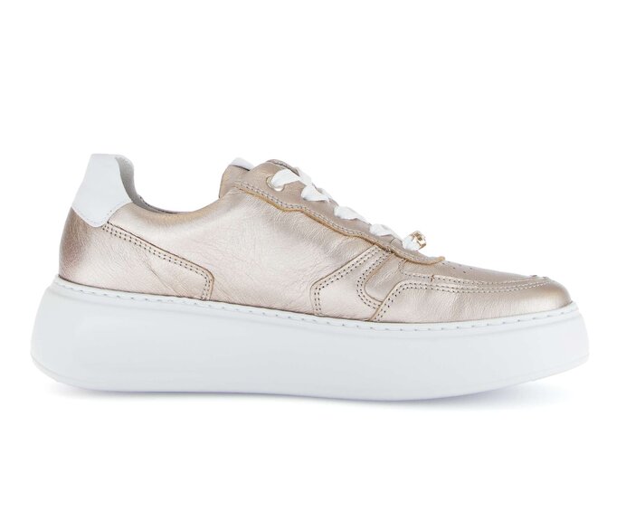 Gabor Sneaker Low Gold - Materialmix Leder