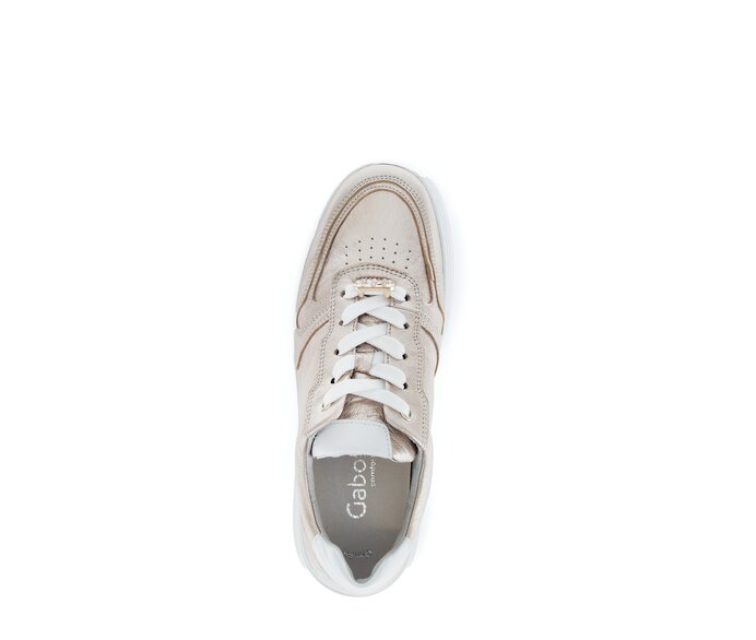 Gabor Sneaker Low Gold - Materialmix Leder