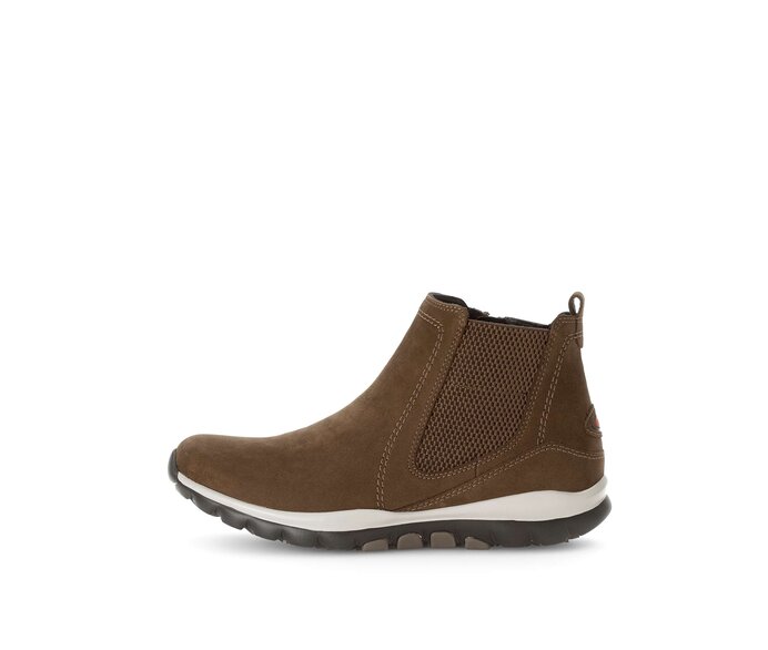Gabor Sportliche Stiefelette Braun - Rauleder