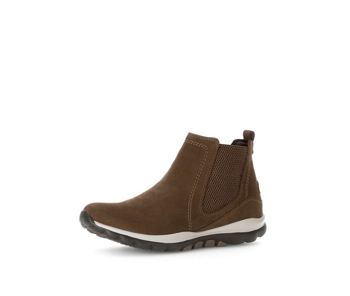 Gabor Sportliche Stiefelette Braun - Rauleder