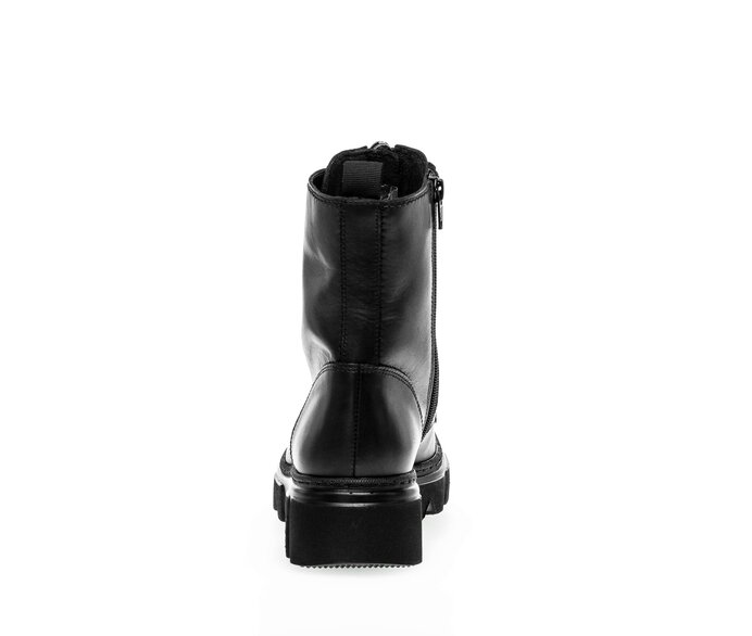 Gabor Sportliche Stiefelette Schwarz - Glattleder