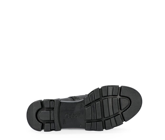 Gabor Sportliche Stiefelette Schwarz - Glattleder
