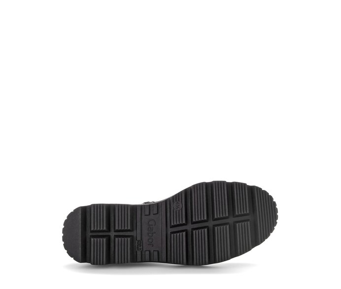 Gabor Plateau Stiefelette Schwarz - Glattleder