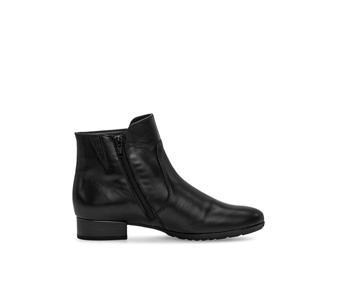 Gabor Sportliche Stiefelette Schwarz - Glattleder