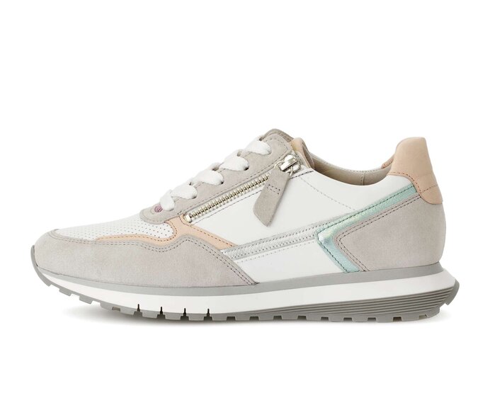 Gabor Sneaker Low Beige - Materialmix Leder