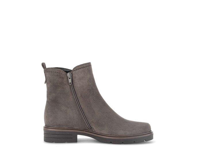 Gabor Sportliche Stiefelette Grau - Rauleder