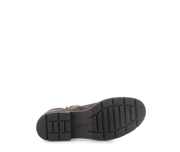 Gabor Sportliche Stiefelette Grau - Rauleder
