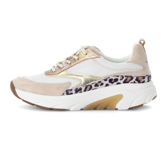 Gabor Sneaker Low Beige - Materialmix Leder/Lederimitat