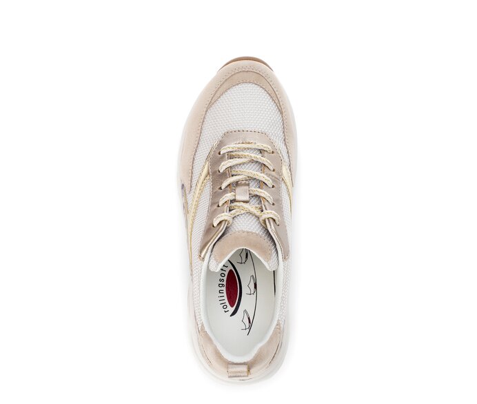 Gabor Sneaker Low Beige - Materialmix Leder/Lederimitat