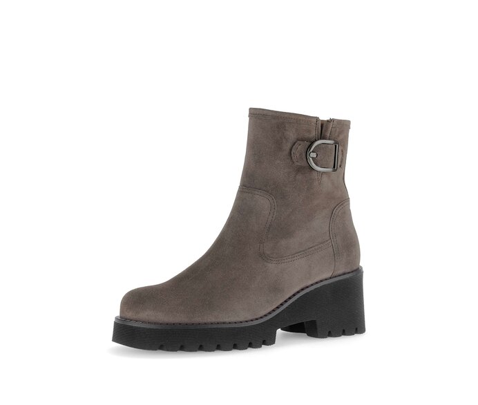 Gabor Plateau Stiefelette Braun - Rauleder