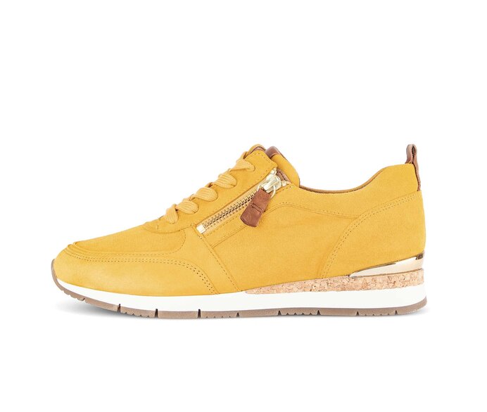 Gabor Sneaker Low Gelb - Rauleder