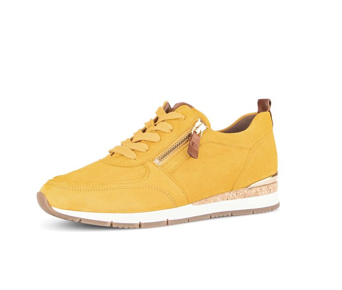 Gabor Sneaker Low Gelb - Rauleder