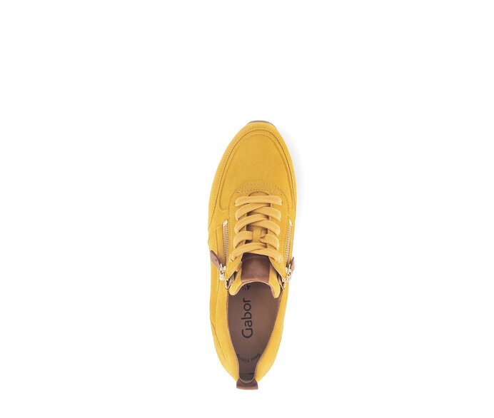 Gabor Sneaker Low Gelb - Rauleder