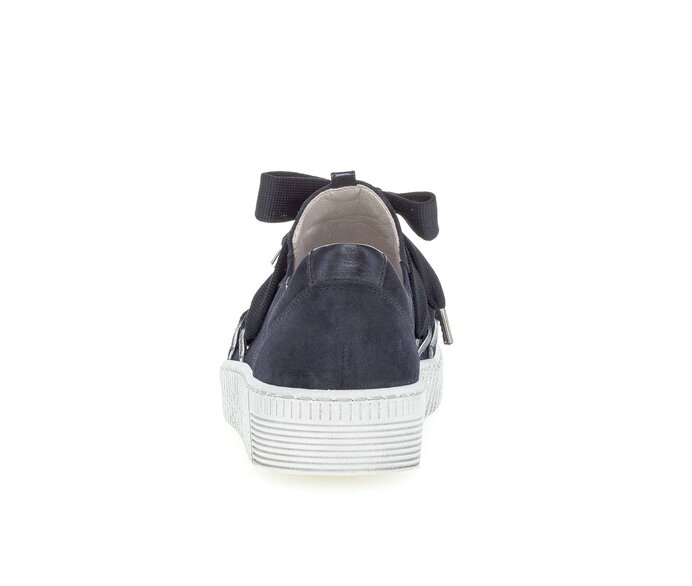 Gabor Sneaker Low Blau - Materialmix Leder