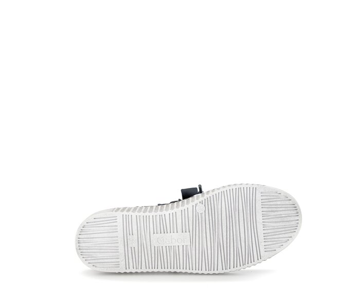 Gabor Sneaker Low Blau - Materialmix Leder