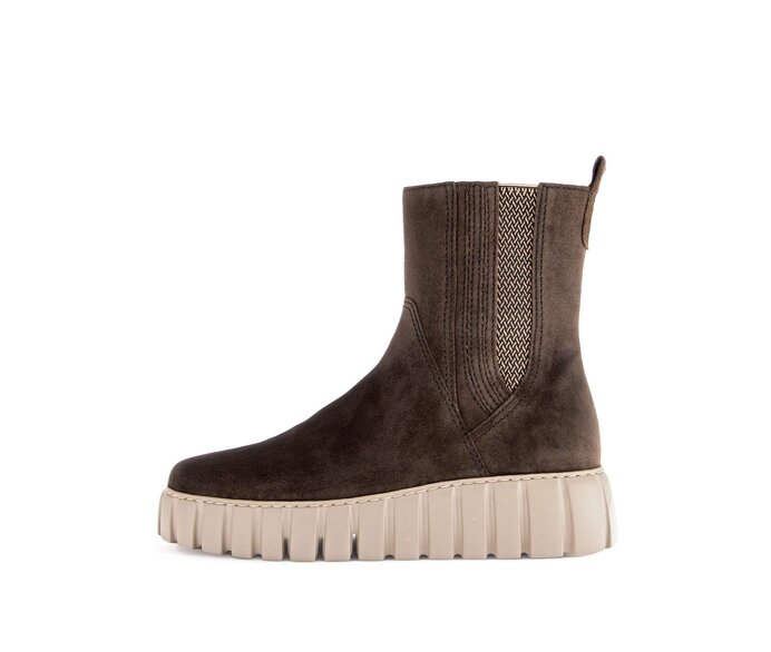 Gabor Plateau Stiefelette Braun - Rauleder