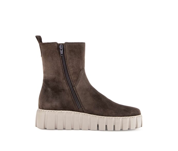 Gabor Plateau Stiefelette Braun - Rauleder