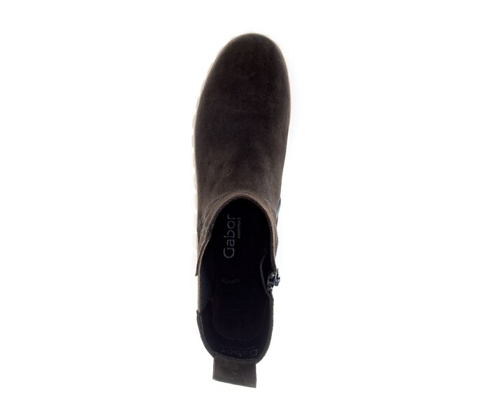 Gabor Plateau Stiefelette Braun - Rauleder