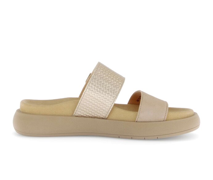 Gabor Pantolette Beige - Materialmix Leder