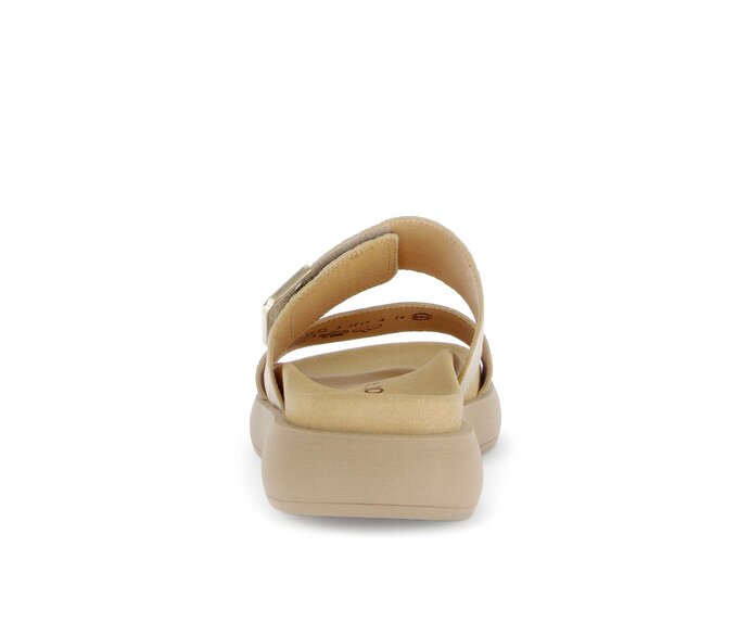 Gabor Pantolette Beige - Materialmix Leder