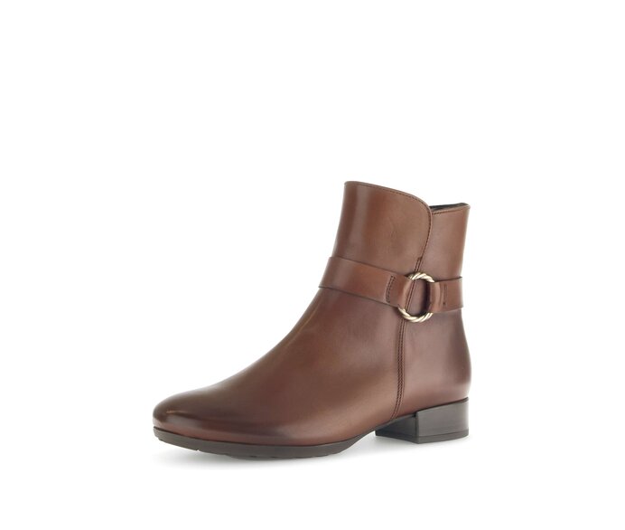 Gabor Elegante Stiefelette Braun - Glattleder