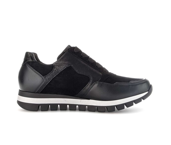 Gabor Sneaker Low Schwarz - Rauleder